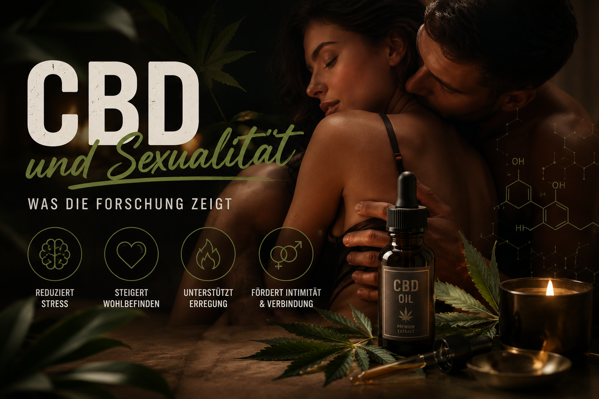 Liebendes Paar und Blüten und eine Tinkturflasche