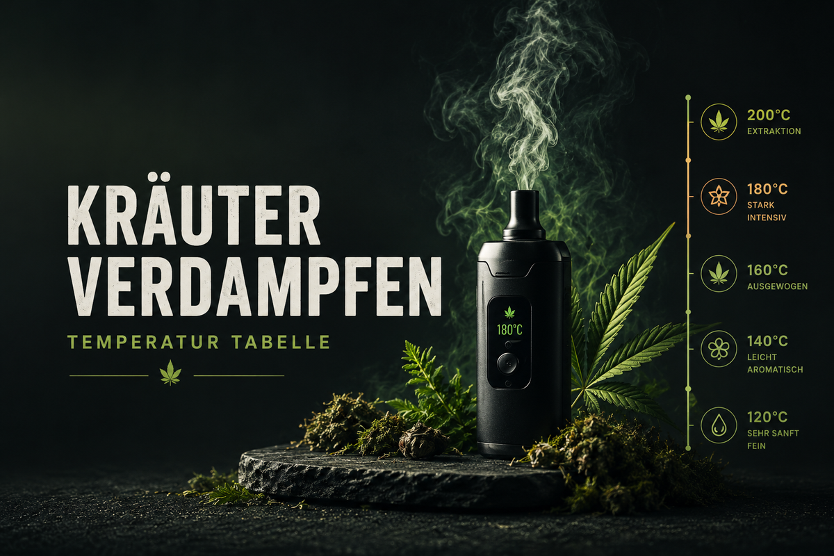 Vaporizer, Kräuter, Qualm, Steine, Blüten