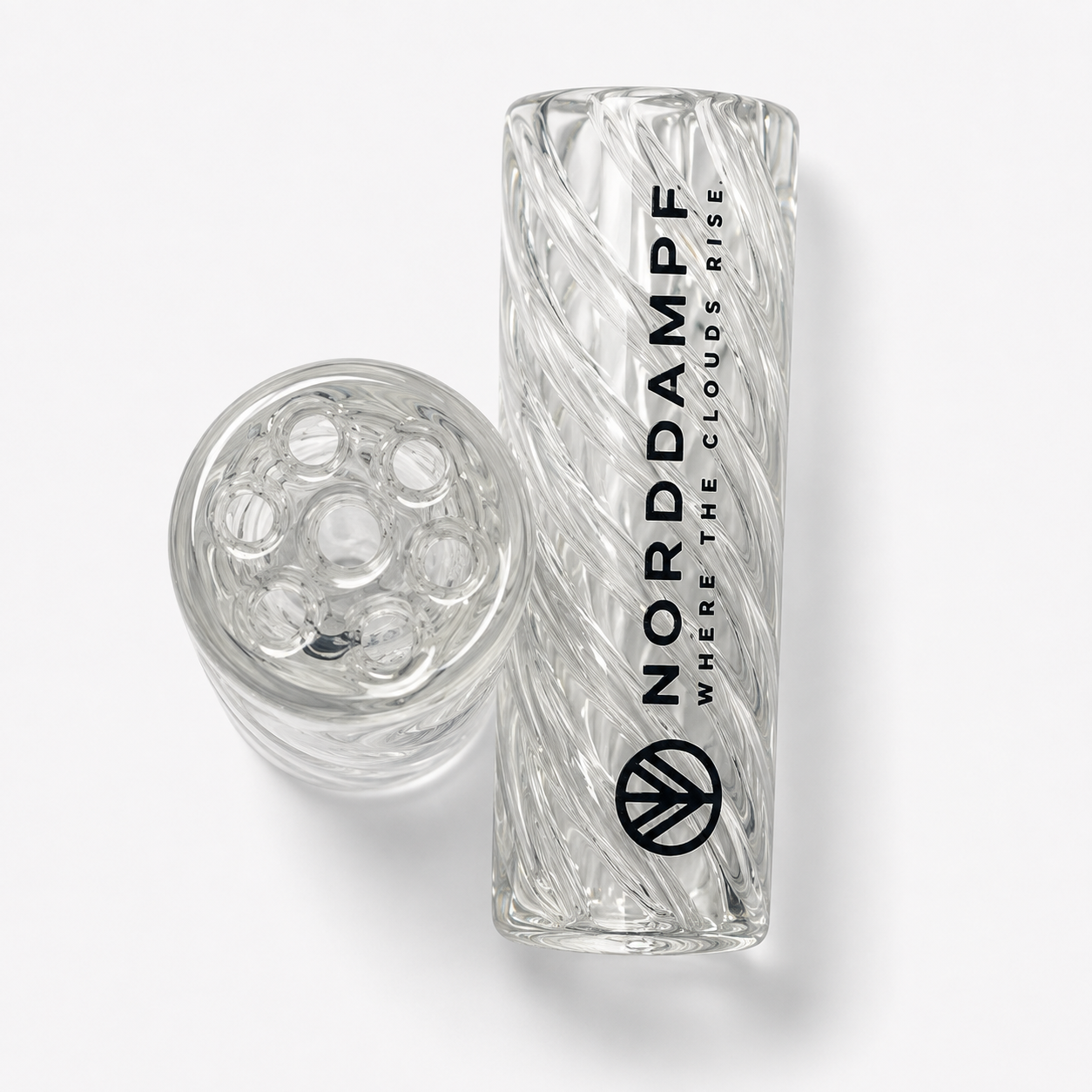 Norddampf RELICT Glasmundstück SpiralCore Klar 30 mm