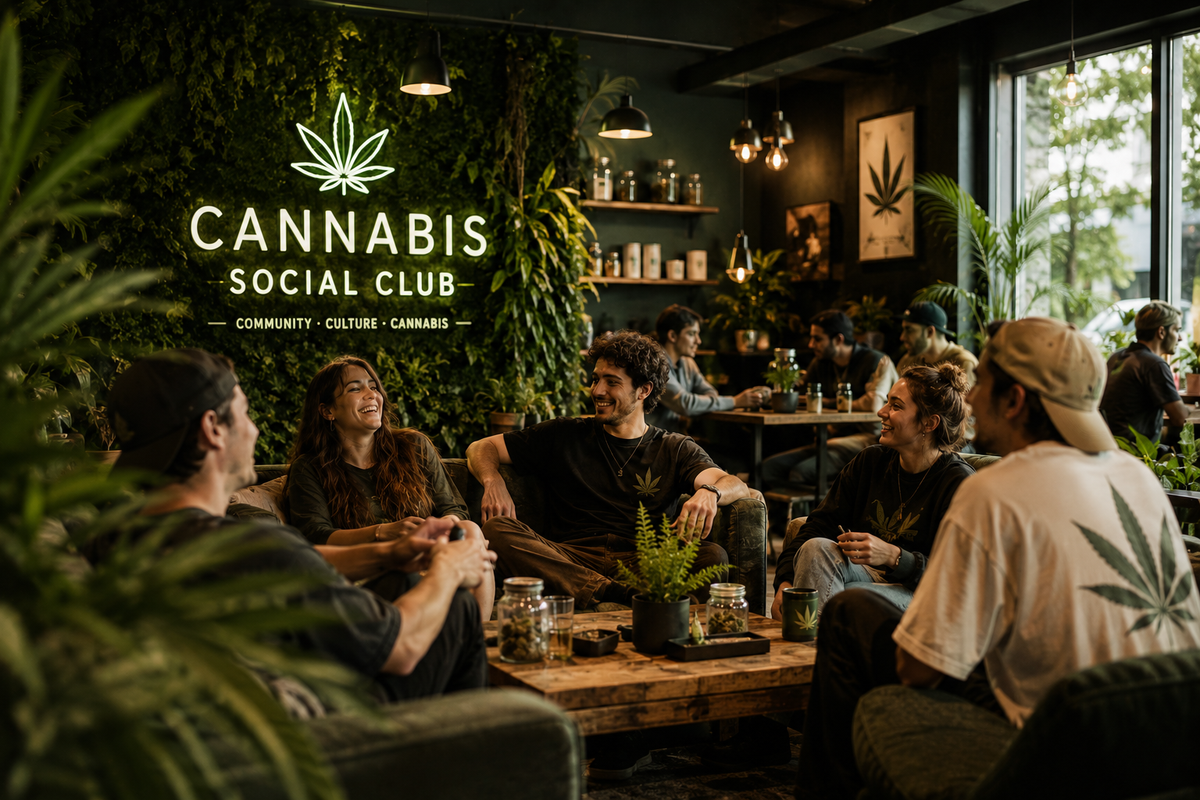 Menschen in einem Club, chillig auf dem Sofa