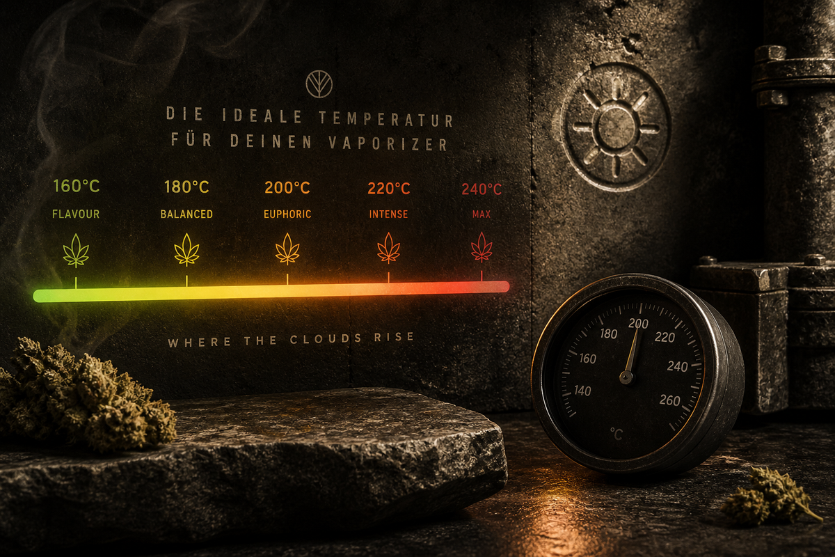 Temperaturanzeige und Skala