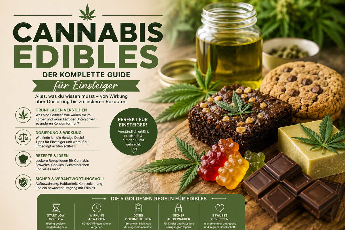 Edibals, Kekse, Cannabisblüte, Pflanzen und Schokolade, Butter