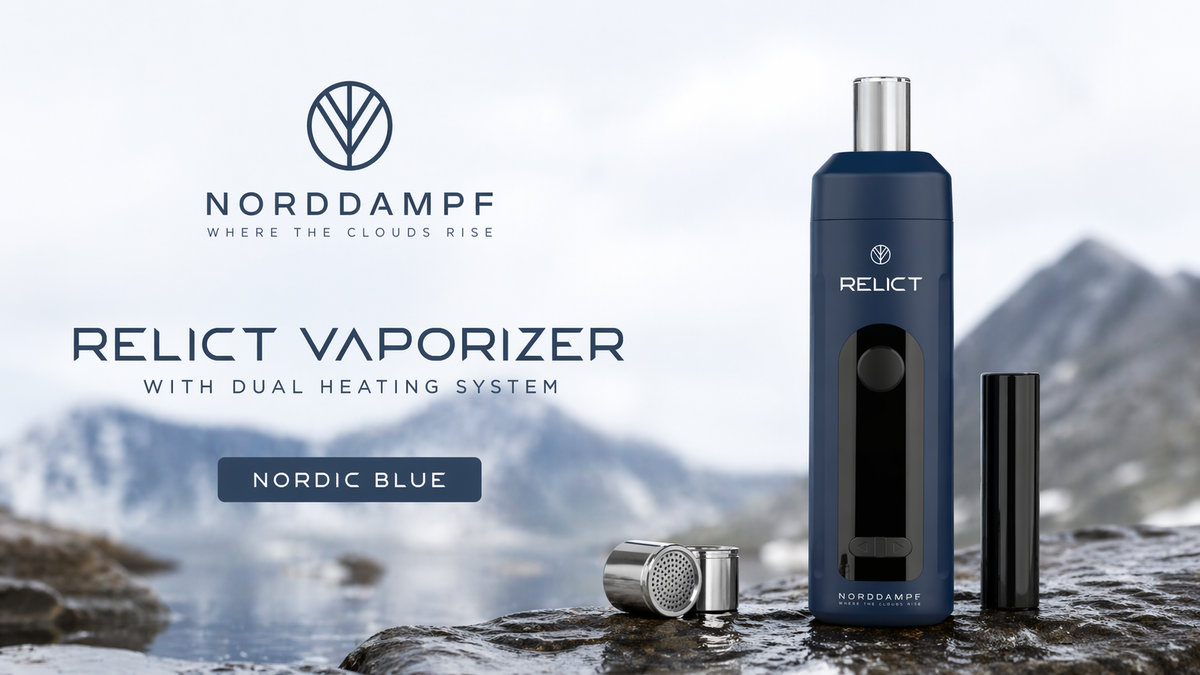 Der Relict Vaporzer ist in 2 Farben erhältlich. Ein Preis/Leistungsgerät mit Dualer Konduktionsheiztechnik