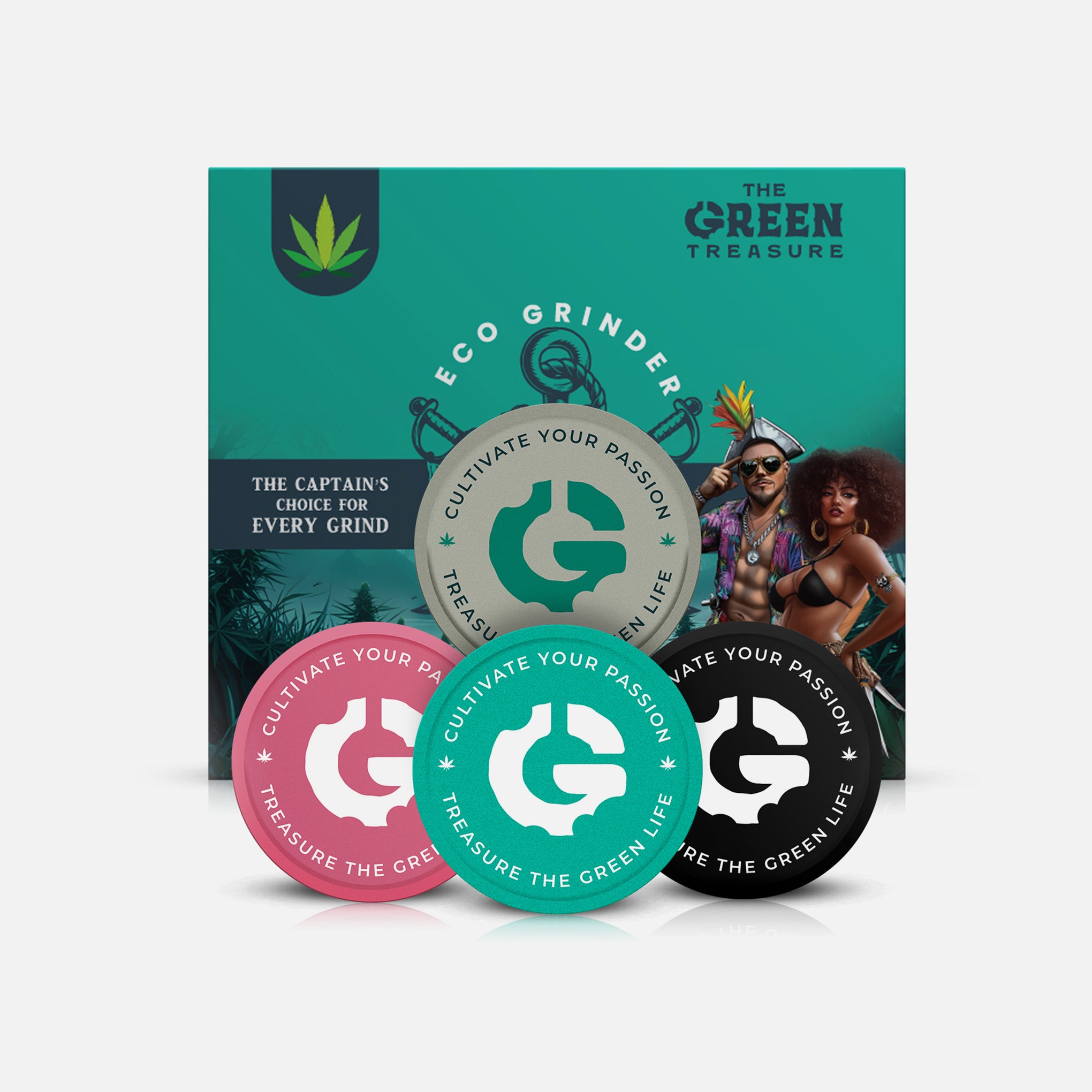 The Green Treasure Grinder - ECO Grinder 55mm