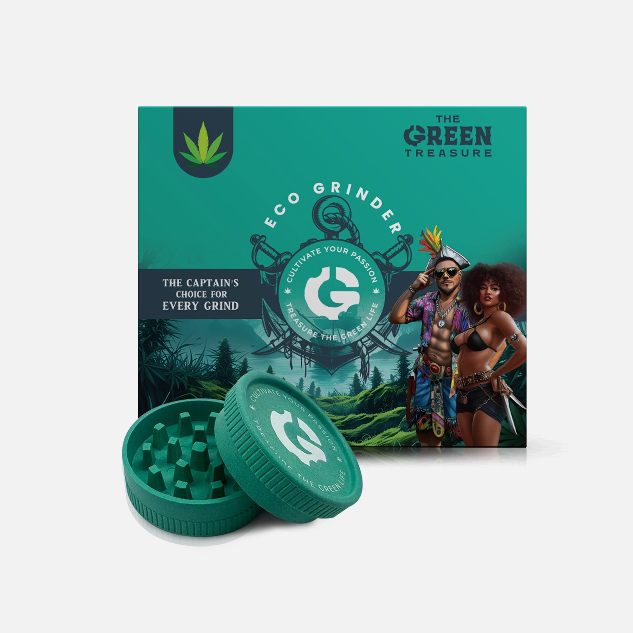 The Green Treasure Grinder - ECO Grinder 55mm