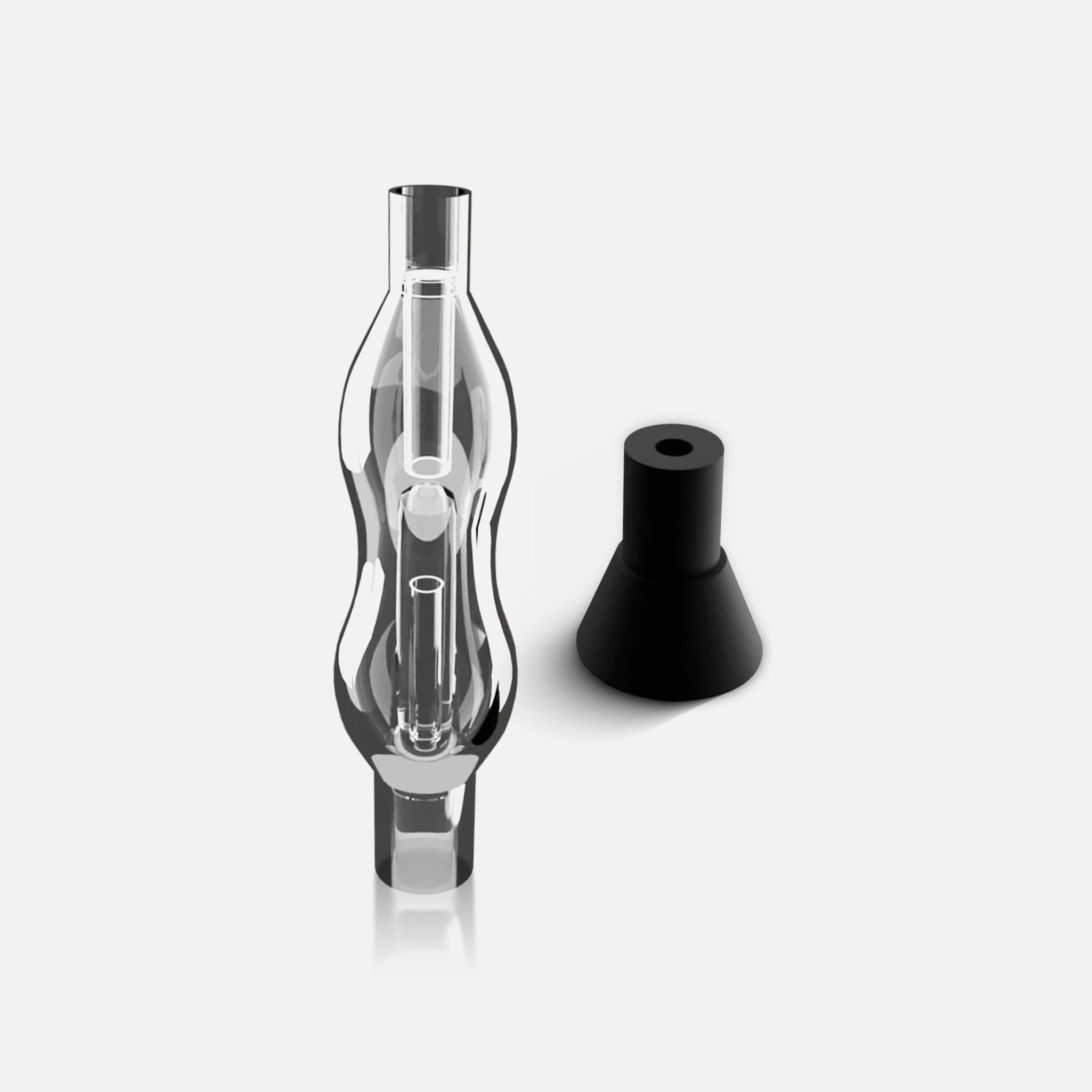 AirVape Glas Bubbler mit Silikon Adapter
