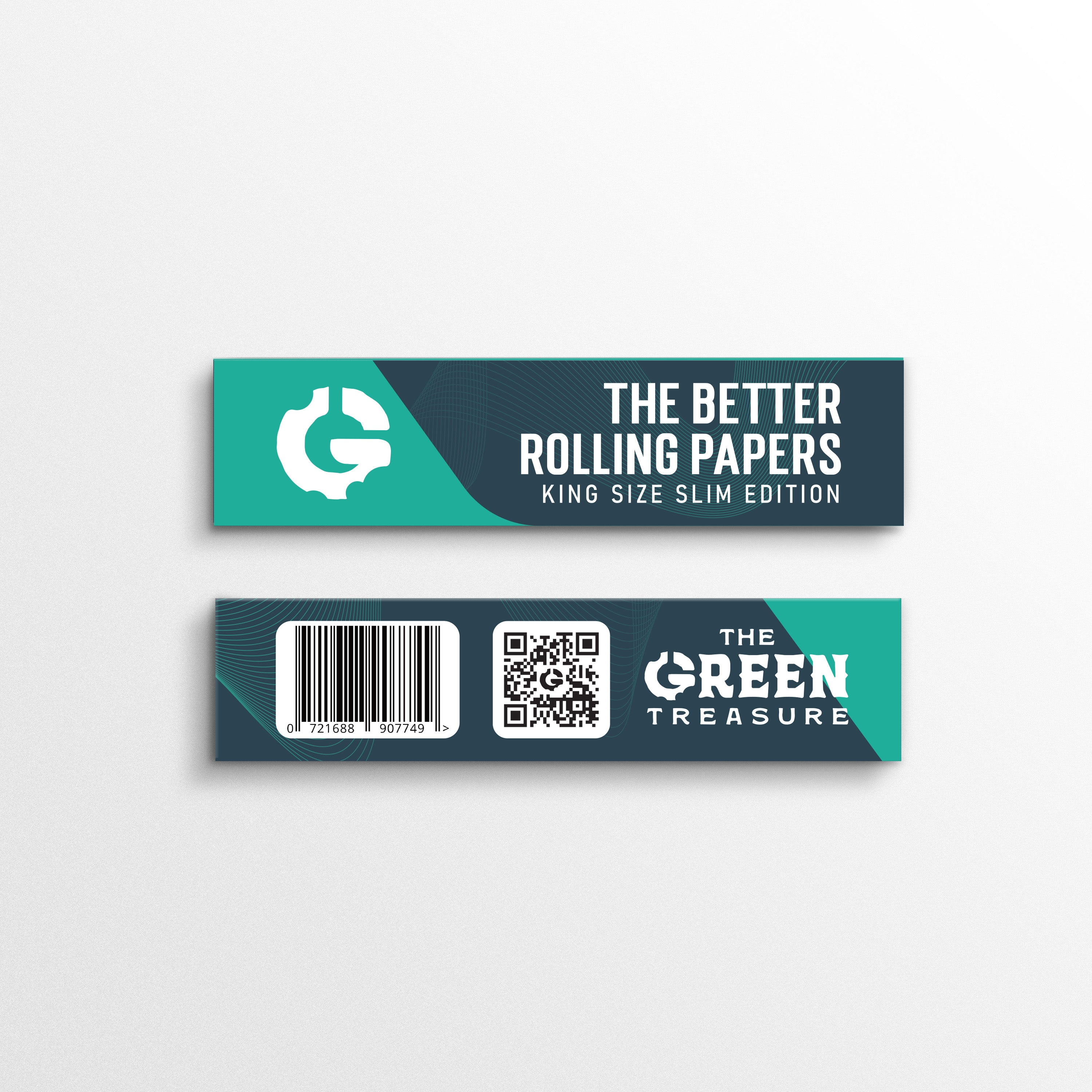 The Green Treasure King Size Slim Long Papers 32 Blättchen
